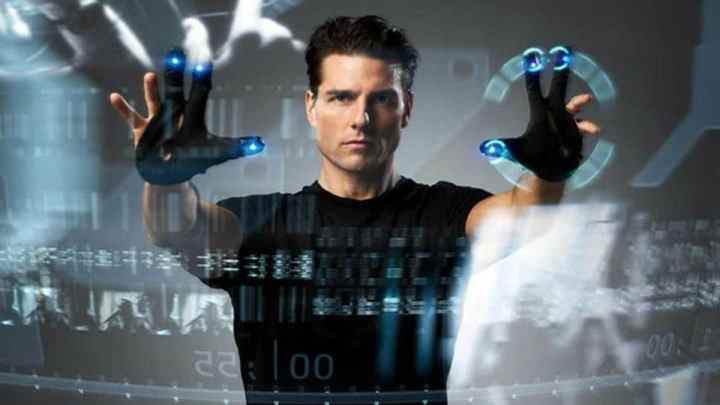 Tom Cruise dans Minority Report.