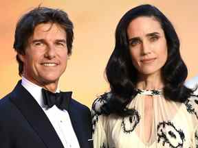 Tom Cruise et Jennifer Connelly assistent à la Royal Film Performance et à la première britannique de Top Gun: Maverick à Leicester Square le 19 mai 2022 à Londres, en Angleterre.