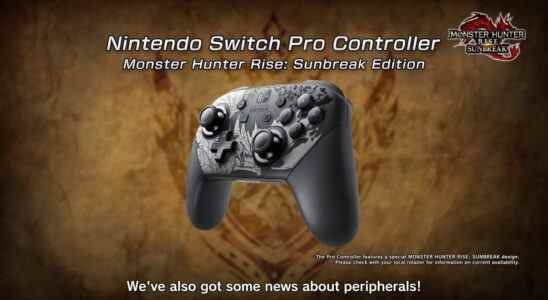 Sunbreak révèle Switch Pro Controller et plus