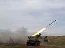   Un lance-roquettes multiple ukrainien BM-21 