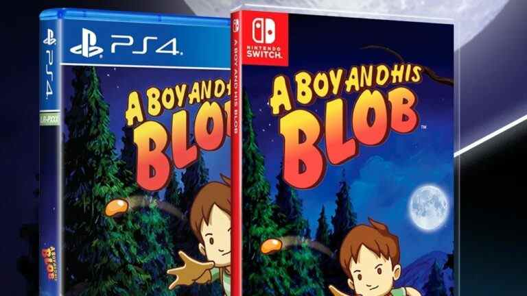 Un garçon et son blob marquent une sortie de commutateur physique de jeux à tirage limité
