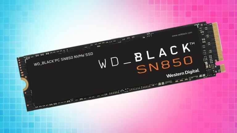 WD Black SN850 2 To, 7 000 Mbps SSD maintenant 264 $