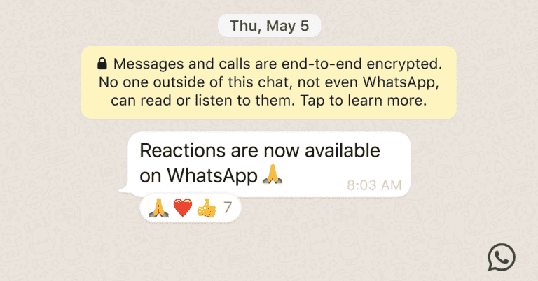 WhatsApp déploie des réactions emoji, des fichiers plus volumineux et des groupes massifs