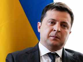 Le président ukrainien Volodymyr Zelenskyy lors de la conférence de Munich sur la sécurité en Allemagne le 19 février 2022.