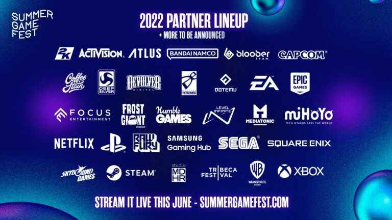 La liste des partenaires du Summer Game Fest 2022 révèle plus de 20 participants