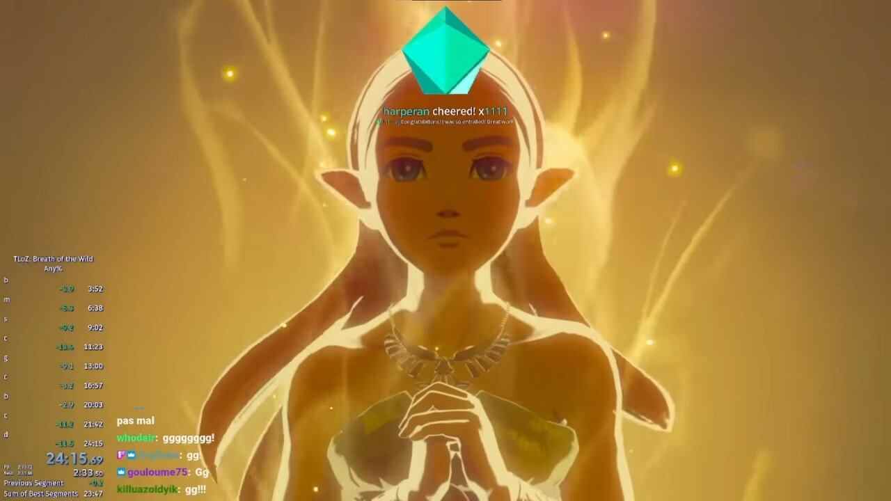 Aléatoire: Zelda: Breath Of The Wild Speedrunner tranche 34 secondes sur le record du monde
