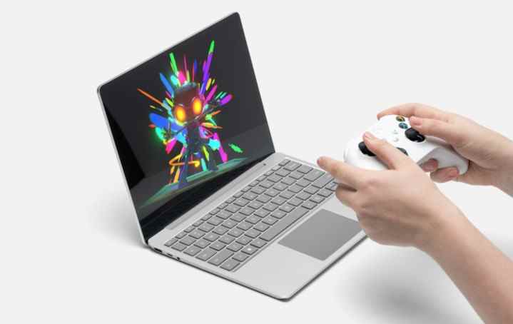 Jouer sur le Surface Laptop Go 2.