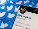 Profil Twitter d'Elon Musk.