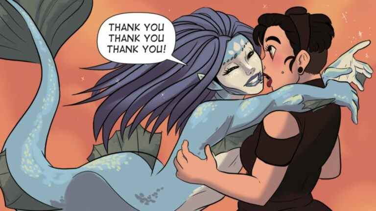 Premier regard – Iron Circus Comics OGN The Sea In You queers La Petite Sirène