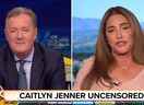 Piers Morgan, à gauche, et Caitlyn Jenner.  Elle est allée après la nageuse trans Lia Thomas. 