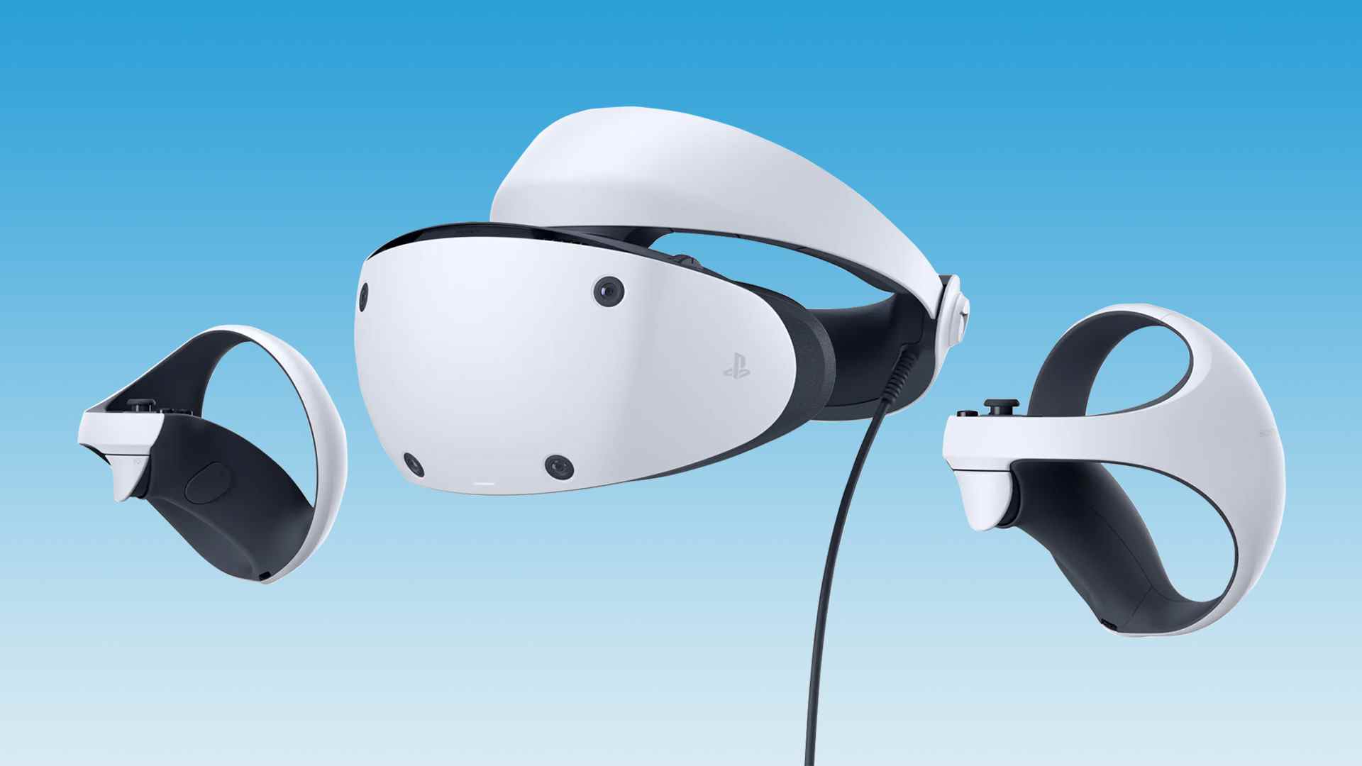 Casque PSVR 2 et manettes PSVR Sense