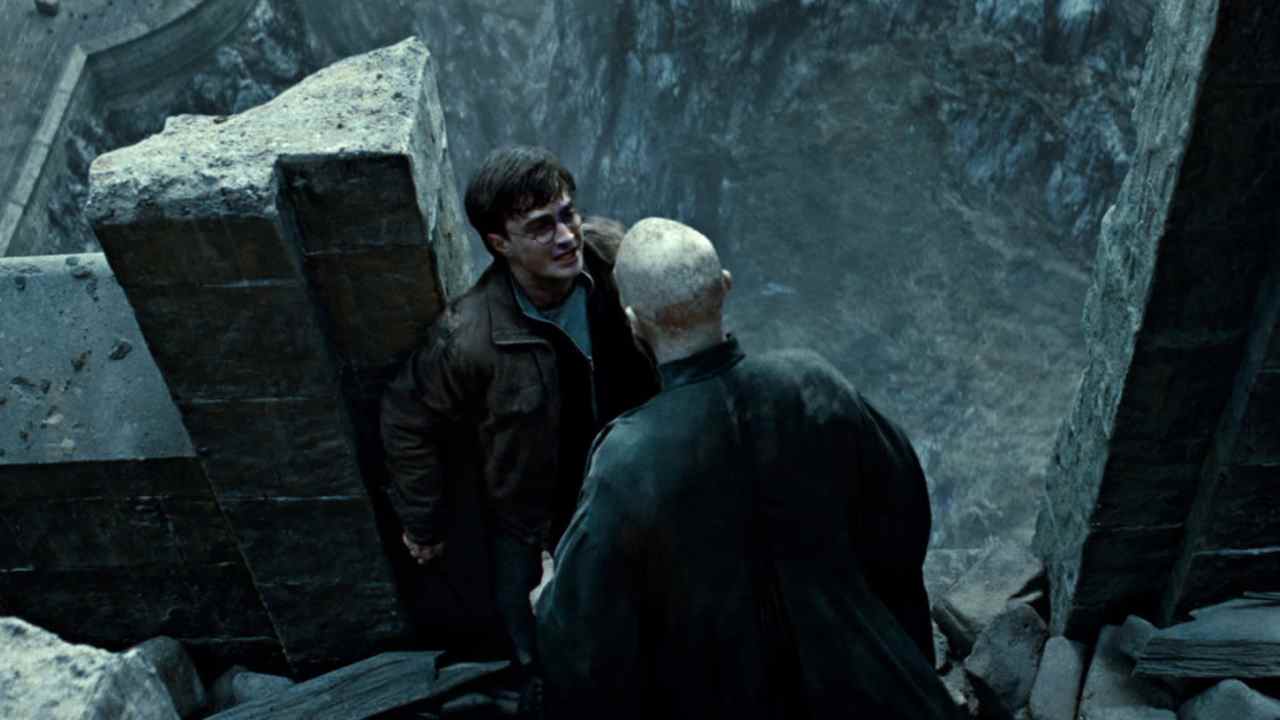 Harry Potter et Voldemort dans Harry Potter et les Reliques de la Mort Partie 2.