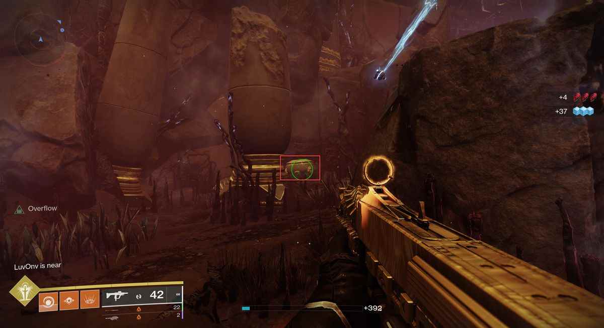 Le coffre «parmi les ruines» dans Destiny 2: Season of the Haunted