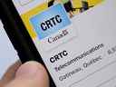 Une page de médias sociaux du CRTC.