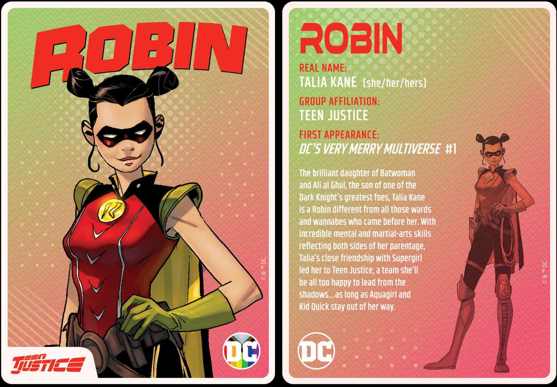 Robin (Talia Kane) - elle / elle / elle dans Multiversity: Teen Justice