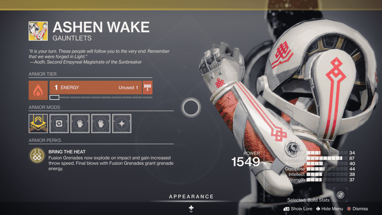 Tout le monde reçoit une grenade avec Ashen Wake.