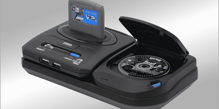 Sega, qui fait toujours ce que Nintendo ne fait pas, annonce une petite console rétro Sega CD