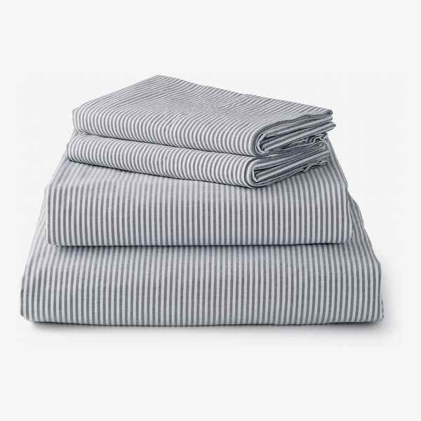 Ensemble de draps en percale lavée Upstate (Grand Lit)