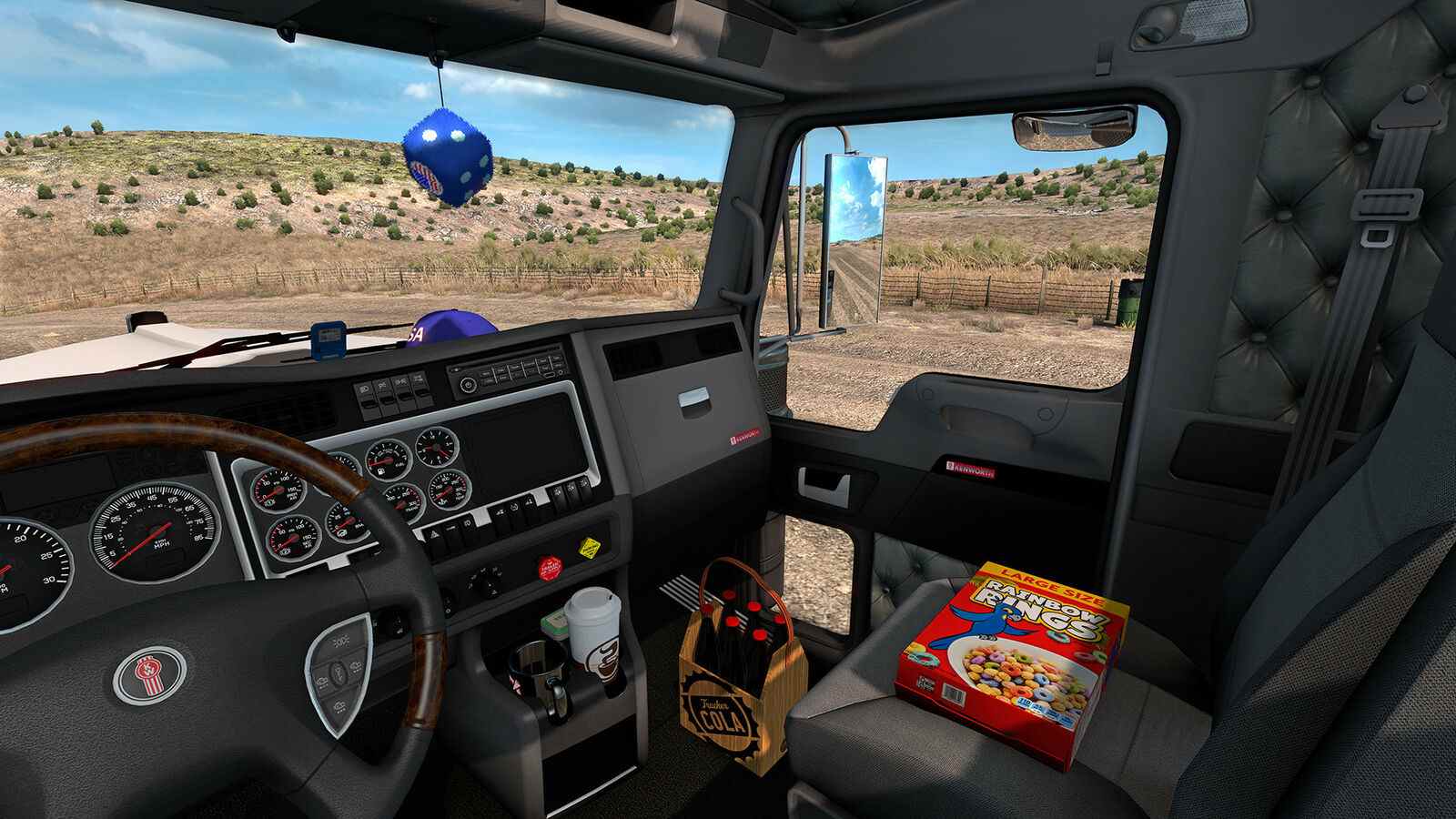 Détruisez votre cabine American Truck Sim avec des hamburgers et des tasses à café

