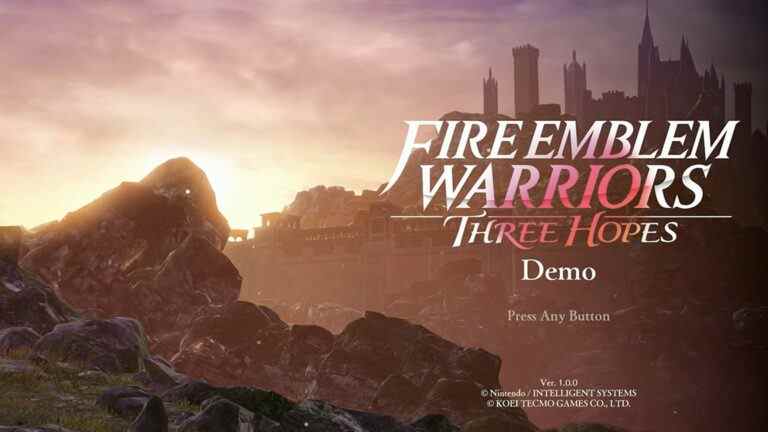 Jeu de démonstration Fire Emblem Warriors: Three Hopes
