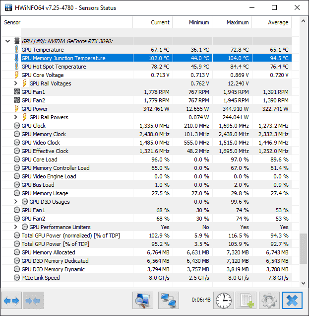 Vérifier les temps du GPU