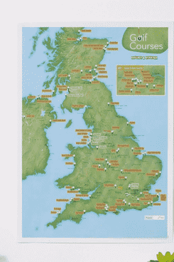 Grattez les parcours de golf du Royaume-Uni