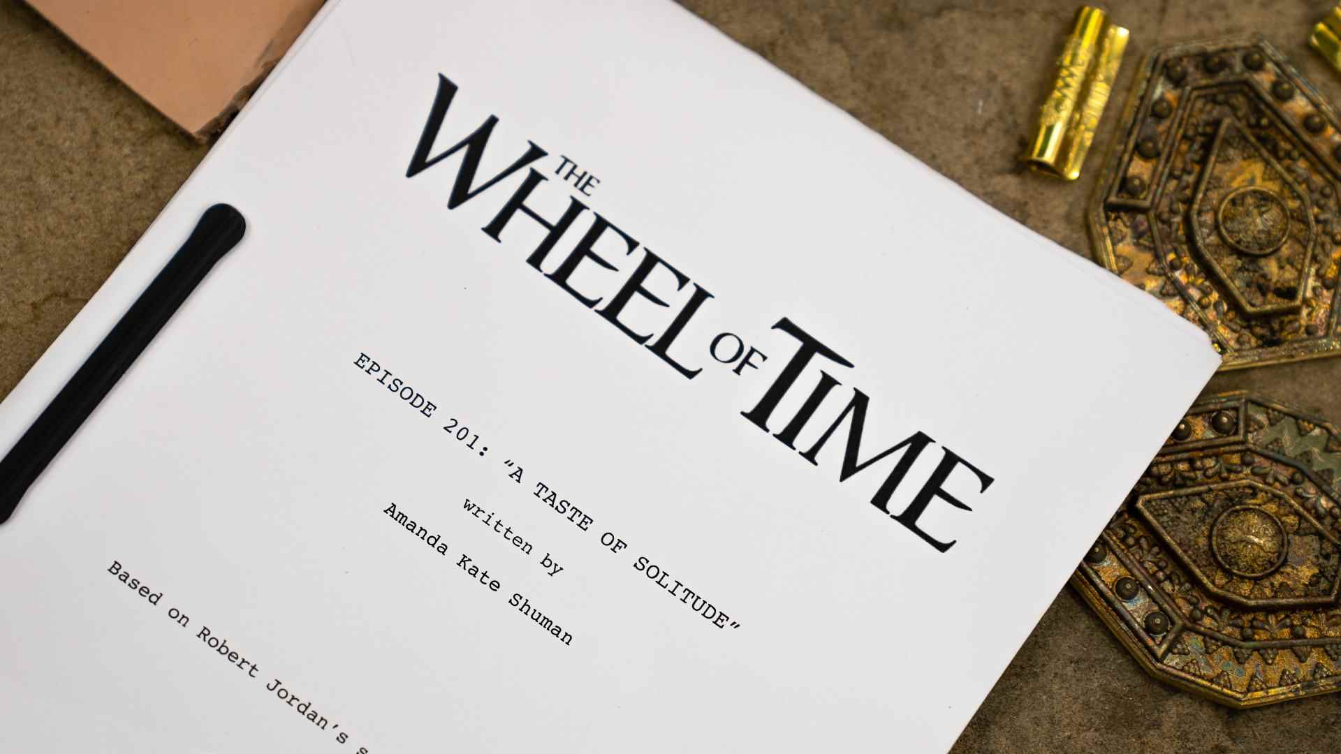 La première page du script de La roue du temps saison 2 épisode 1