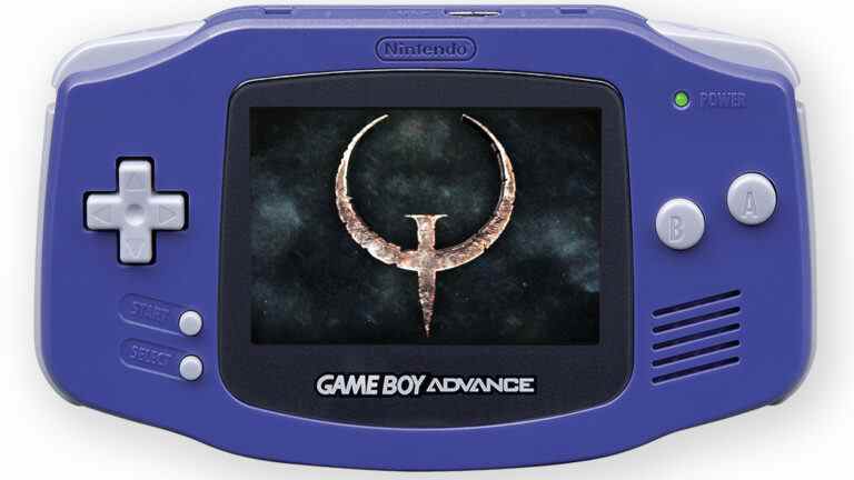 Vous pouvez maintenant jouer au port perdu de Quake GBA
