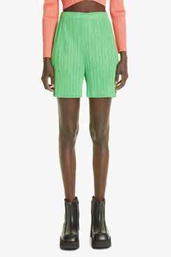 Pleats Please Issey Miyake Short plissé taille haute