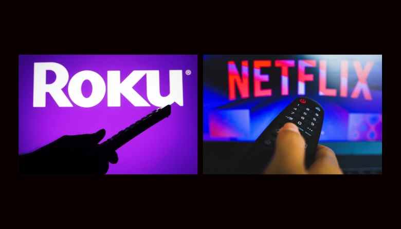 Roku and Netflix logos