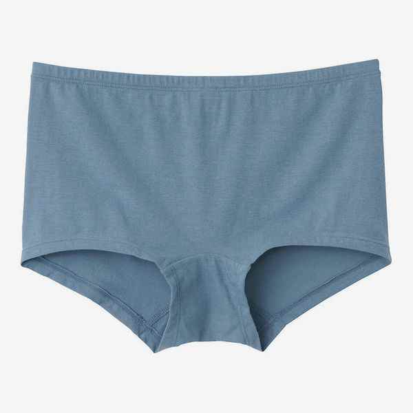 Muji Short en jersey stretch pour femme, bleu fumé