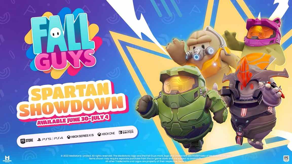 Fall Guys annonce l'événement Spartan Showdown, Master Chief et plus
