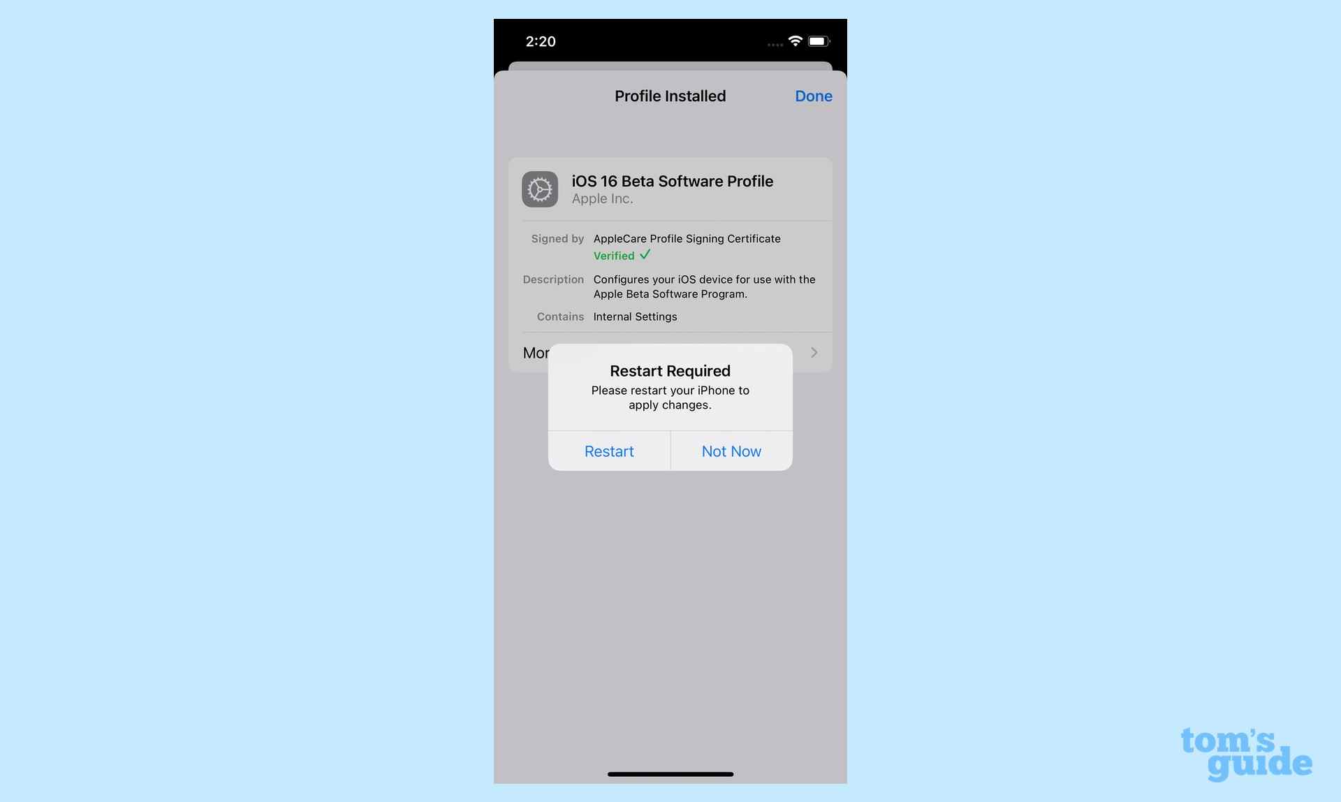 comment télécharger ios 16 beta redémarrez votre téléphone