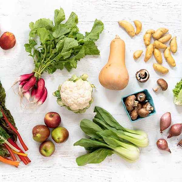 Boîte de produits de la ferme aux gens