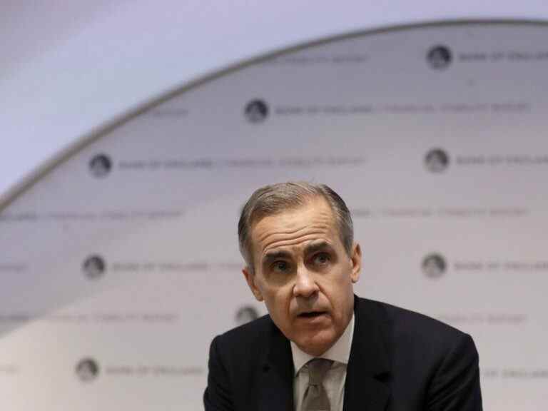 Le taux d’intérêt ‘frontal’ augmente pour rattraper les économies, selon Mark Carney