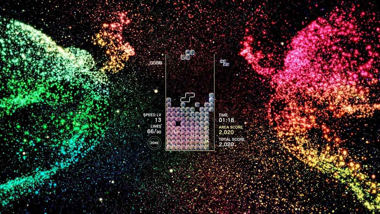 Tetris Effect Devs sur le jeu OLED 