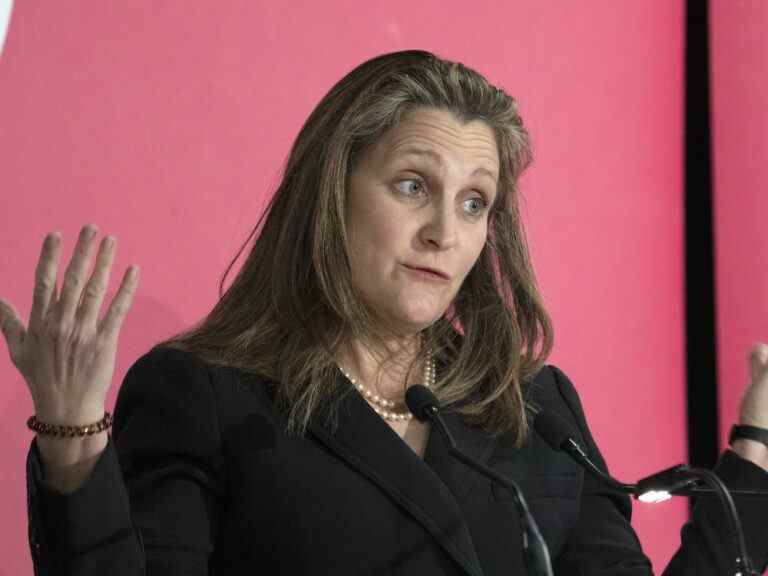 Rex Murphy : Chrystia Freeland n’est pas intéressée par vos questions sur la Loi sur les mesures d’urgence