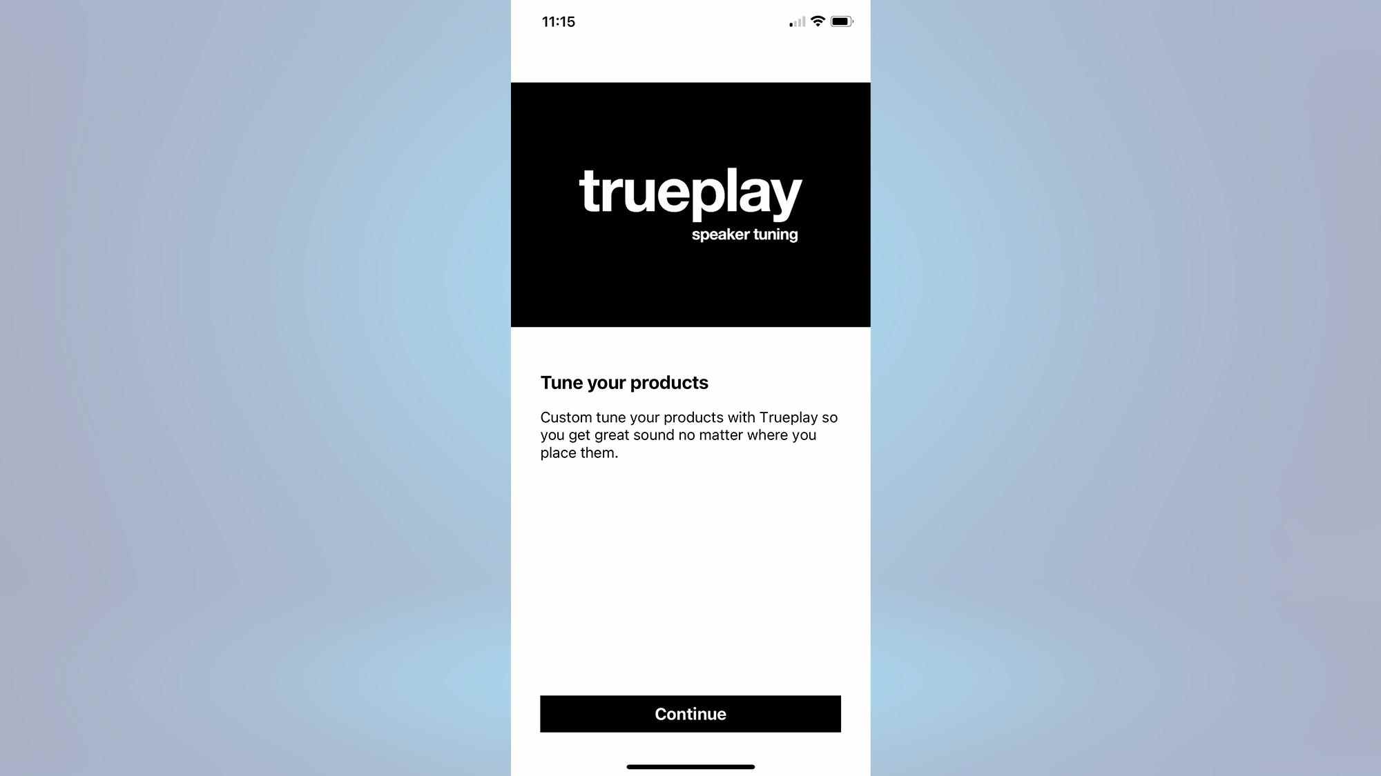 Écran Sonos Trueplay