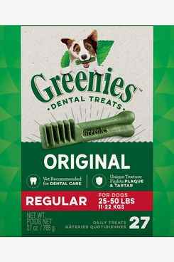 Gâteries dentaires naturelles pour chiens Greenies Original Regular