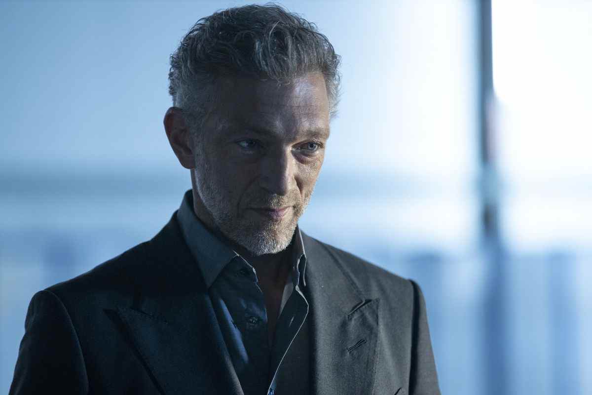 Vincent Cassel dans le rôle d'Engerraund Serac dans la saison 3 de Westworld.