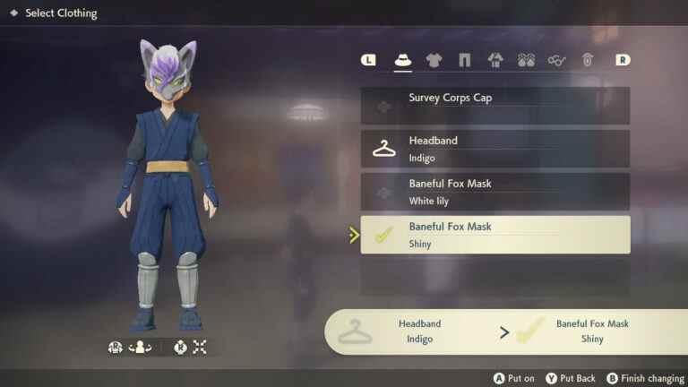 Arceus héberge la distribution brillante du masque de renard funeste
