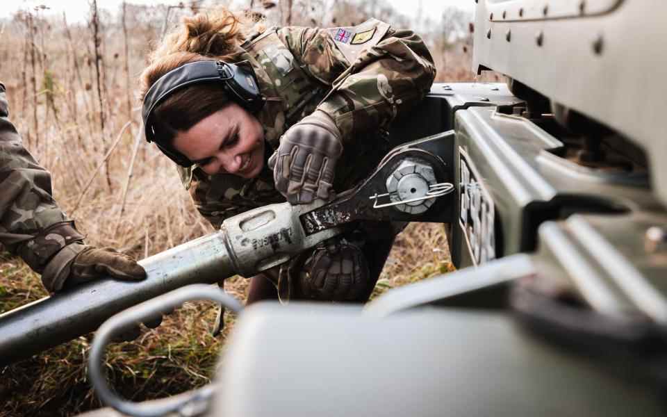 La duchesse participe à des exercices d'entraînement à la Pirbright Training Academy - Caporal Cameron Eden / British Army