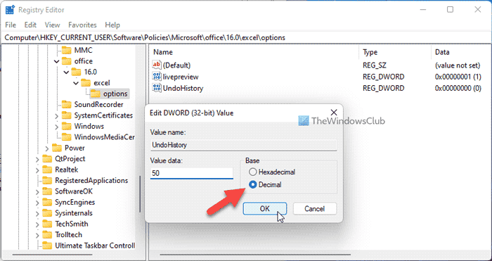 Comment modifier le nombre de niveaux d’annulation dans Excel