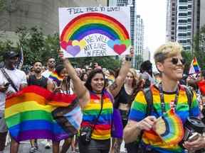 Après une interruption de deux ans, le Toronto Pride Parade revient au centre-ville de Toronto, en Ontario.  le dimanche 26 juin 2022. Ernest Doroszuk/Toronto Sun/Postmedia