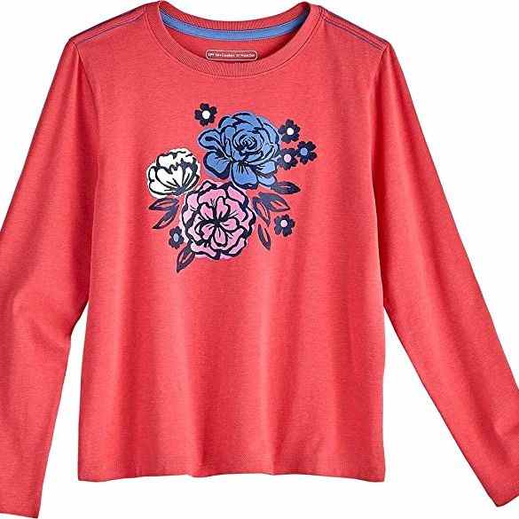 Coolibar UPF 50+ T-shirt à manches longues Coco Plum Everyday Graphic pour enfant