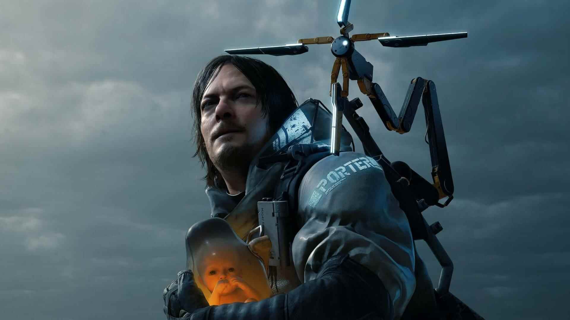 Le protagoniste de Death Stranding, Sam Porter Bridges, regarde devant lui