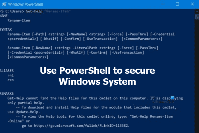 Utilisation de PowerShell pour sécuriser les systèmes Windows ;  La NSA partage un PDF