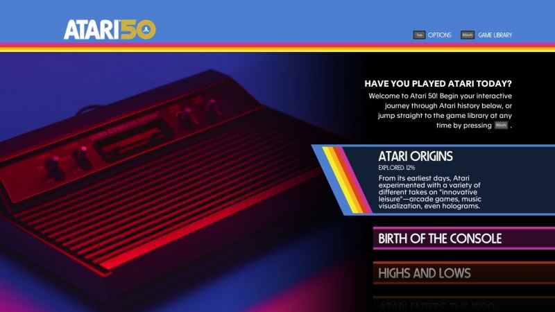 Premier aperçu exclusif d'Atari 50 : la célébration de l'anniversaire
