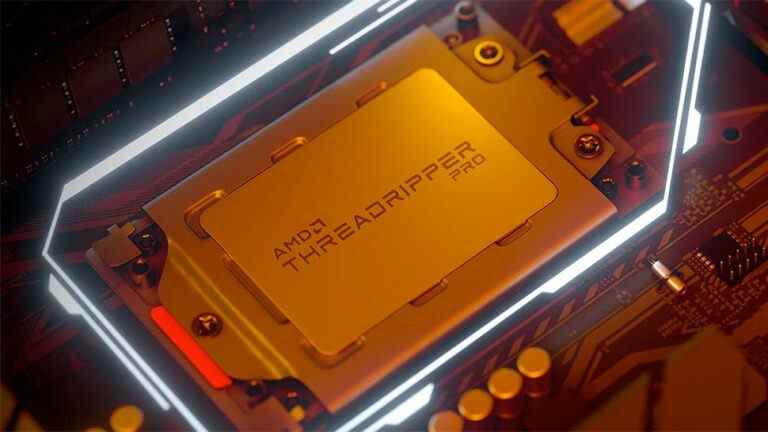 L’échantillon de processeur Threadripper 5995WX 64 cœurs est overclocké à 4,82 GHz