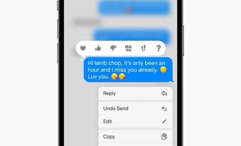 Apple ajoute Annuler l’envoi et de nouveaux outils de dictée aux messages dans iOS 16